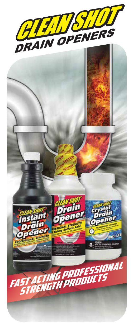 Clean Shot Drain Openers & Cleaners Brochure