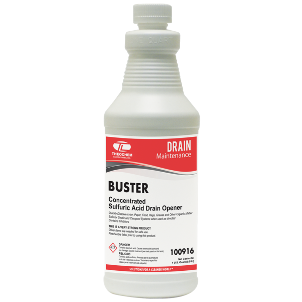 Buster concentrated sulfurc acid drain opener Theochem