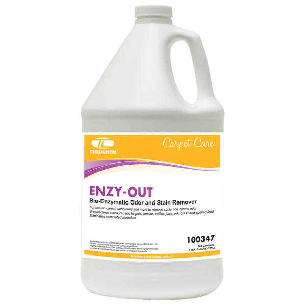 Enzy-Out bio-enzymatic odor and stain remover Theochem Carpet Care