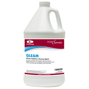 Gleam rinse additive, drying agent Theochem Food Service