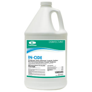 In-cide disinfectant, cleaner, mildewstat, fungicide, sanitizer, non-food contact surfaces, virucide, deodorizer Theochem