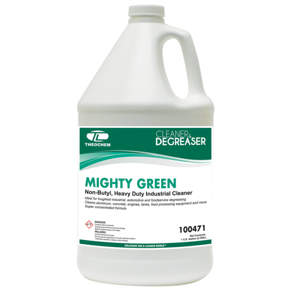 Mighty Green non-butyl, heavy duty industrial cleaner Theochem