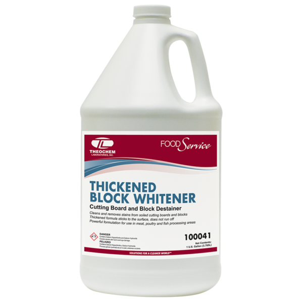 Thickened Block Whitener cutting board and block destainer Theochem Food Service