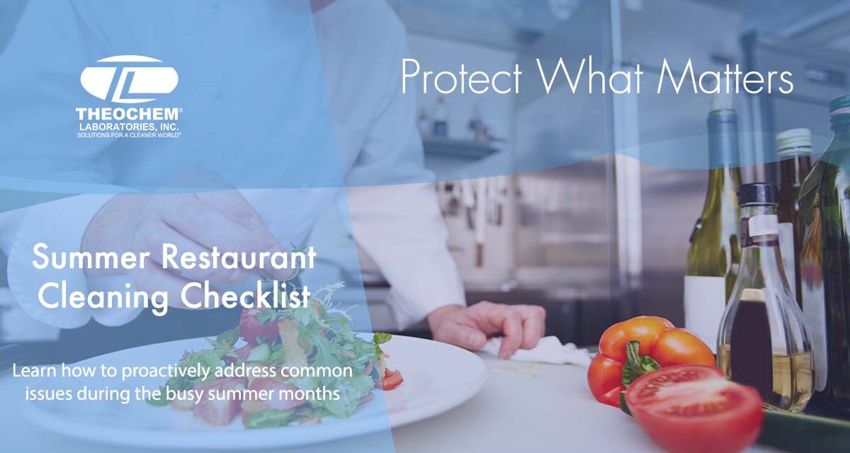 Summer Restaurant Cleaning Checklist